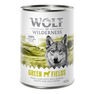 Wolf of Wilderness, Wolf of Wilderness Adult 6 x 400 g - Green Fields - Lamm, Wolf of Wilderness Adult - Single Protein 6 x 400 g - Green Fields - Lamm