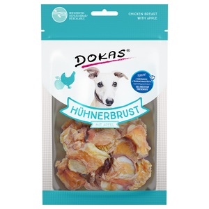 Dokas, Dokas Kausnack Hühnerbrust mit Apfel - 70 g, Dokas Kausnack Hühnerbrust mit Apfel - 70 g