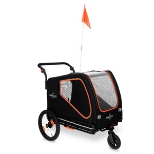 Nomad Tales, Nomad Tales Spirit Bike Trailer, ebony / tangerine - L 145 x B 72 x H 102 cm, bis 45 kg, Nomad Tales Spirit Bike Trailer, ebony / tangerine - L 145 x B 72 x H 102 cm, bis 45 kg