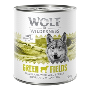 Wolf of Wilderness, Wolf of Wilderness Adult 6 x 800 g - Green Fields - Lamm, Wolf of Wilderness Adult - Single Protein 6 x 800 g - Green Fields - Lamm