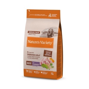 Nature’s Variety, Nature's Variety Healthy Grains Medium/Maxi Adult Truthahn - 3 kg, Nature's Variety Healthy Grains Medium/Maxi Adult Truthahn - 3 kg