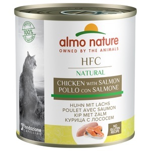 Almo Nature Classic, 20 + 4 gratis! 24 x 280 g Almo Nature HFC - Huhn & Lachs, Almo Nature HFC Natural 6 x 280 g - Huhn & Lachs