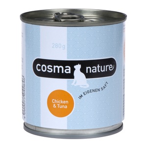 Cosma, Sparpaket Cosma Nature 12 x 280 g - Hühnerbrust & Thunfisch, Cosma Nature 6 x 280 g - Hühnerbrust & Thunfisch