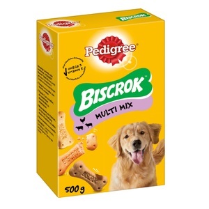 Pedigree, Pedigree Biscrok in 3 köstlichen Geschmacksrichtungen - 500 g, Pedigree Biscrok in 3 köstlichen Geschmacksrichtungen - 500 g