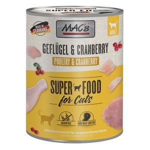 MAC´s, MAC´s Cat 6 x 800 g - Geflügel & Cranberry, MAC´s Cat 6 x 800 g - Geflügel & Cranberry