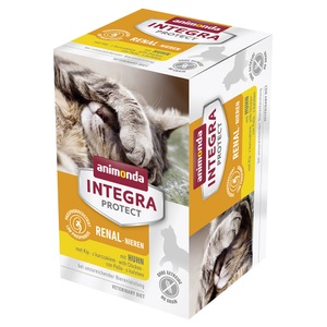 Animonda Integra, Sparpaket: 12 x 100 g Animonda Integra Protect Adult Niere Schale - mit Huhn, Animonda Integra Protect Adult Niere Schale 6 x 100 g - mit Huhn