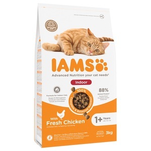 IAMS, IAMS for Vitality Cat Adult Indoor Huhn - 3 kg, IAMS Advanced Nutrition Indoor Cat mit Huhn - 3 kg