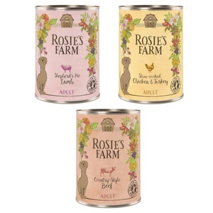Sparpaket Rosie's Farm Adult 24 x 400 g - Mix Paket (3 Sorten)