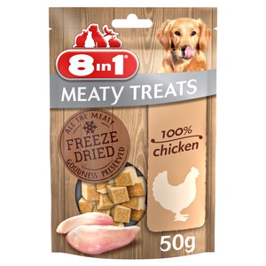 8in1, 8in1 Meaty Treats - 2 x Hähnchenbrust (2 x 50 g), 8in1 Meaty Treats - Hähnchenbrust (50 g)