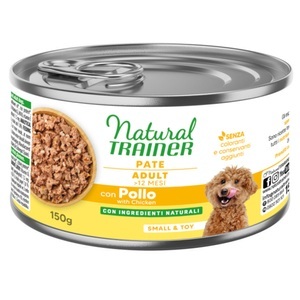 TRAINER, Trainer NATURAL WET Adult Mini Chicken Rice & Aloe Vera 150g, Natural Trainer Pate Small & Toy Adult - 150 g Huhn