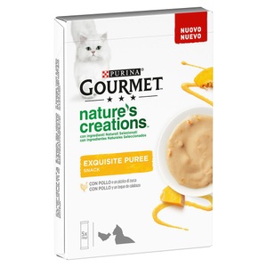 Gourmet, 5 x 10 g Gourmet Nature's Creations Katzensnack zum Sonderpreis! - Huhn & Kürbis, Gourmet Nature's Creations Snack 5 x 10 g - Huhn und Kürbis