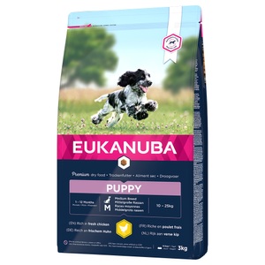 Eukanuba, Eukanuba Growing Puppy Medium Breed Huhn - 3 kg, Eukanuba Puppy Medium Breed Huhn - 3 kg