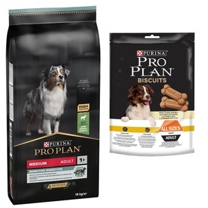 Pro Plan, Sparpaket: 2 x Großgebinde Pro Plan Hundefutter - Medium Adult Lamm & Reis OPTIDIGEST (2 x 14 kg), Proplan Dog Sensitive Digestion Lamm 14kg
