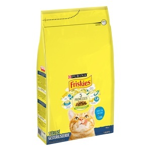 Friskies, Purina Friskies Sterilized Katze mit Lachs und Gemüse - 4 kg, 