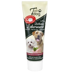 TubiDOG, Tubidog Leberwurstpaste in der Tube - 75 g, Tubidog Leckerli Tubidog Leberwurst, 75 g