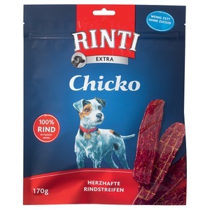 RINTI, Sparpaket: 6 x RINTI Chicko Kaustreifen - Rind (6 x 170 g), Rinti Chicko Rind für Hunde (170g)