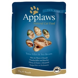Megapack Applaws Katzenfutter 12 x 70 g - Thunfisch mit Brachse
