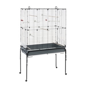 ferplast, Ferplast Vogelvoliere Planeta - L 97,8 x B 58 x H 173,5 cm, Ferplast Vogelvoliere Planeta schwarz