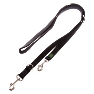 Hunter, Hunter Hundeleine Doubliert Schwarz - 200 cm lang, 25 mm breit, 