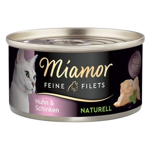 Miamor, Miamor Feine Filets Naturelle 6 x 80 g - Huhn & Schinken, Miamor Feine Filets Naturelle 6 x 80 g - Huhn & Schinken
