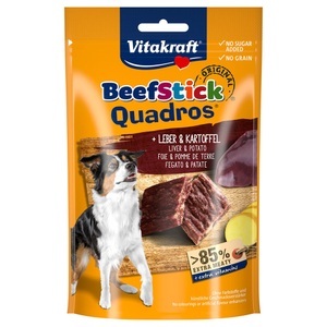 Vitakraft, Vitakraft Beef-Stick Quadros Leber & Kartoffel, Vitakraft Rind Stick Quadros 70 g - Leber & Kartoffel
