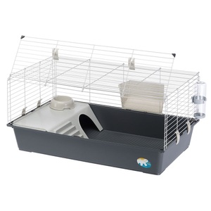 ferplast, Ferplast Kleintierkäfig Rabbit 100 - grau: ca. L 97 x B 60 x H 45,5 cm, Ferplast Kleintierkäfig Rabbit 100 - grau: ca. L 95 x B 57 x H 46 cm