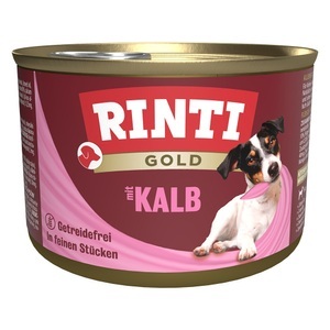 RINTI, Sparpaket RINTI Gold 24 x 185 g - Kalbstückchen, Rinti Gold Kalbsstückchen für Hunde (185g)