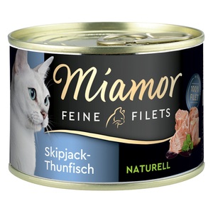 Miamor, Miamor Feine Filets Naturelle 6 x 156 g - Skipjack-Thunfisch, Miamor Feine Filets Naturelle 6 x 156 g - Skipjack-Thunfisch