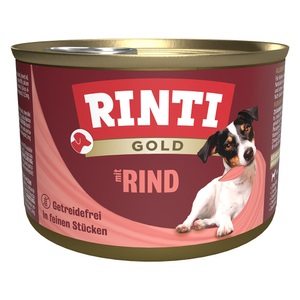 RINTI, Rinti Rinderstückchen 185g, Rinti Gold Rindstückchen für Hunde (185g)