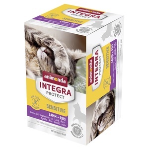 Animonda Integra, Sparpaket: 24 x 100 g Animonda Integra Protect Adult Sensitive Schale - Lamm & Reis, Animonda Integra Protect Adult Sensitive Schale 6 x 100 g - Lamm & Reis