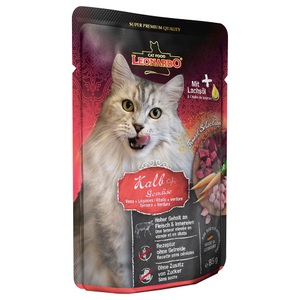 LEONARDO, Leonardo Kalb & Gemüse 85g, Leonardo Cat Food Nassfutter Kalb & Gemüse, 85 g