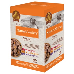 Megapack Nature's Variety Original Paté No Grain Mini 16 x 150 g - Rind, Huhn, Truthahn