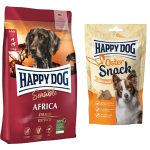 Happy Dog Supreme Sensible, Sparpaket: 2 x Großgebinde Happy Dog Supreme Hundefutter - Africa (2 x 12,5 kg), Happy Dog Supreme Sensible Africa 12,5 kg oder 4 kg - 12,5 kg