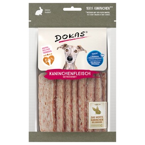 Dokas, Dokas Fleischsnack (semi-moist) - 70 g Kaninchenbrust, Dokas Fleischsnack - 70 g Kaninchenfleisch getrocknet