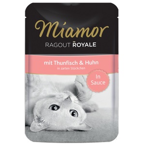 Miamor, Miamor Ragout Royale in Soße 22 x 100 g - Thunfisch & Huhn, Sparpaket Miamor Ragout Royale in Sosse 22 x 100 g - Thunfisch & Huhn