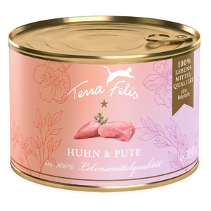 Terra Felis, Terra Felis Complete 12 x 200 g - Huhn & Pute, Terra Felis Complete 12 x 200 g - Huhn & Pute