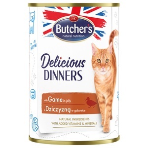 Butcher's, Butcher's Delicious Dinners Katze 24 x 400 g - mit Wild, 