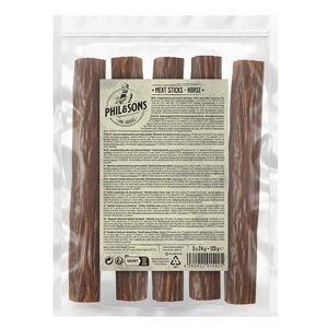 Phil & Sons, Zum Sonderpreis! Phil & Sons Fleischstangen - Pferd 5 Stück, Phil & Sons Pferdefleischstangen - 5 Stück