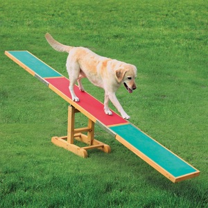 Trixie, Sparset: Agility Wippe, Sprungring & Slalom-Stangen, 3-teilig - Wippe + Sprungring + 12 Stangen, Trixie Agility Wippe