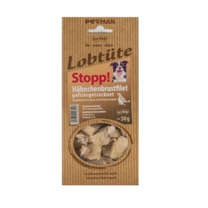 Petman, Petman Lobtüte Stopp! Hähnchenbrustfilet - Sparpaket: 10 x 50 g, Petman Lobtüte Stopp! Hähnchenbrustfilet - 50 g