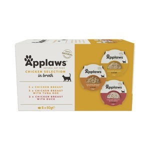 Applaws, Applaws Cat Pot Selection Probierpack 8 x 60 g - Hühnchenauswahl, Applaws Cat Pot Probierpack 8 x 60 g - Hühnchenauswahl