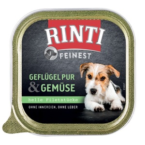 RINTI, RINTI Feinest 11 x 150 g - Geflügel & Gemüse, Rinti Feinest mit Geflügel und Gemüse (150g)