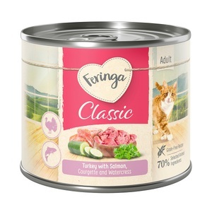 Feringa, Sparpaket Feringa Menü Duo-Sorten 18 x 200 g - Lachs & Pute, Feringa Classic Meat Menü 6 x 200 g - Lachs & Pute
