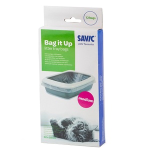 savic, Savic Bag it Up Litter Tray Bags - Medium - 12 Stück, Savic Bag it Up Litter Tray Bags - Medium (12 Stück)
