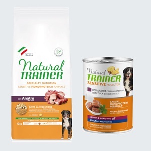 Trainer Natural Sensitive, Trainer Natural Sensitive No Gluten Adult Medium/Maxi mit Ente - 12 kg, Natural Trainer Sensitive Adult Medium & Maxi mit Ente - 12 kg