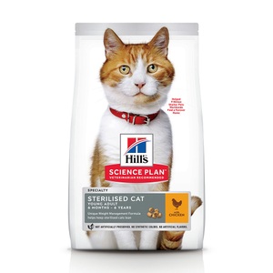 Hill´s Science Plan, Hill´s Science Plan Mischfütterung - Young Adult Sterilised Cat mit Thunfisch (1,5 kg), Hill's Science Plan Adult Sterilised Huhn - 1,5 kg