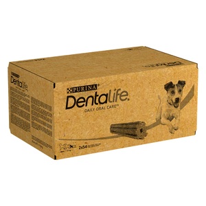 Dentalife, Purina Dentalife Tägliche Zahnpflege-Snacks für kleine Hunde (7-12 kg) - 108 Sticks (36 x 49 g), 2 x Purina Dentalife Hundesnacks zum Sonderpreis! - Tägliche Zahnpflege-Snacks für kleine Hunde (7-12 kg) - 216 Sticks