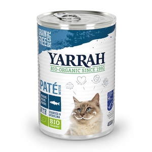 Yarrah, Sparpaket Yarrah Bio Pâté 24 x 400 g - Mix: Bio Huhn + Fisch, Yarrah Bio Pâté 1 x 400 g - Fisch