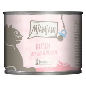 MjAMjAM, MjAMjAM Kitten 6 x 200 g - saftiges Hühnchen mit Lachsöl, MjAMjAM Kitten 6 x 200 g - saftiges Hühnchen mit Lachsöl