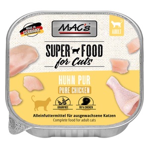 MAC´s, MAC´s Cat Schale Katzenfutter 16 x 85 g - Huhn Pur, MAC's Cat Schale 16 x 100 g - Huhn Pur
